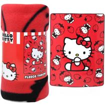 Manta de lã Hello Kitty vermelha Soft Cozy 114x152cm
