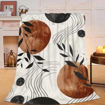 Manta de lã Nozdewu Boho Sun and Leaves 100x125cm