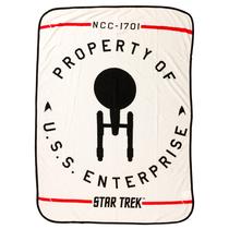 Manta de lã prateada Buffalo Star Trek USS Enterprise