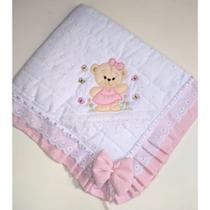 manta de lese matelada com grippir menina /ursa linda manta de lese matelada com grippir menina /ursa linda
