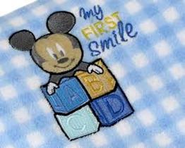 Manta de Microfibra Baby Bordada Jolitex - Mickey