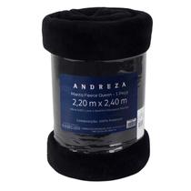 Manta De Microfibra Queen Andreza Preto 2,20m X 2,40m Manta De Microfibra Queen Andreza Preto 2,20m X 2,40m