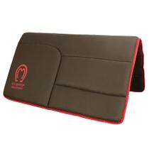 Manta de Neoprene Mangalarga Premium SV58014 - Marrom com Vermelho