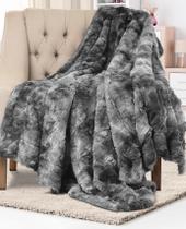 Manta de peluche sintético Everlasting Comfort 127x165 cm Gris