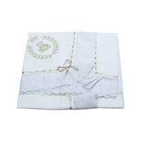 Manta de Piquet com Lasie 100% Algodão - Thed Caqui