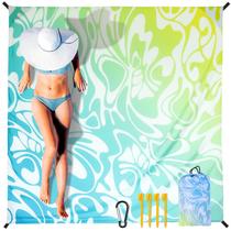 Manta de praia impermeável HIHOHO 200x211 cm Tapete à prova de areia Manta de praia impermeável HIHOHO 200x211 cm Tapete à prova de areia