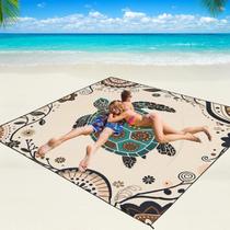 Manta de praia WIWIGO 200x211 cm Tapete impermeável à prova de areia