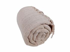 Manta de Sofá Grande na cor Off White Algodão Luxo 2,40 x 1,80