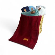 Manta de Tricô Bebê Cobertor Infantil Bebê Antialérgico