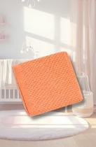 Manta de Tricô Bebê Colmeia 80x80 Macia Antialérgica Premium
