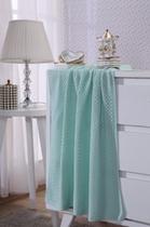 Manta de Tricô Bebê Colmeia 80x80 Macia Antialérgica Premium