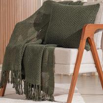 Manta Decorativa Atacama New 160x220cm Verde Militar Manta Decorativa Atacama New 160x220cm Verde Militar
