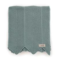 Manta Decorativa de Tricot Marlin Azul Pérola- Karsten