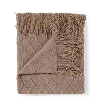Manta Decorativa Dohler Medina Castanho 150 x 210cm Manta Decorativa Dohler Medina Castanho 150 x 210cm