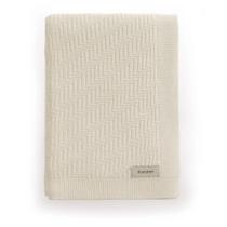 Manta Decorativa Karsten Salina Tricot Branco Manta Decorativa Karsten Salina Tricot Branco