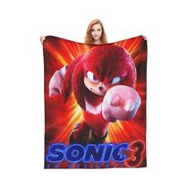 Manta Decorativa Macia E Quente Com Estampa Sonics, Colcha Inovadora Para Viagens De Primavera,