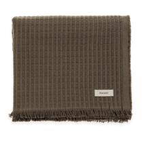 Manta Decorativa Para Sofá Texturizada Com Franja 100% Algodão Atlanta Karsten