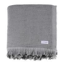 Manta Decorativa Piquet Comfort 220x250cm Cavhome Cor:Grafite