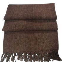 Manta Decorativa Tear tam. Casal Chocolate Mescla