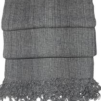 Manta Decorativa Tear tam. Casal Cinza Mescla Manta Decorativa Tear tam. Casal Cinza Mescla