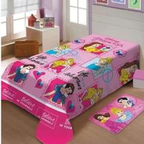 Manta Disney Fun Amigas Princesas Solteiro 1,50mx2,00 Rosa Material Macio Aconchegante Conforto em qualquer estação