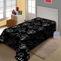 Manta Disney Fun C/ Cinta Mickey Mouse 1,50x2,00 Preto Manta Disney Fun C/ Cinta Mickey Mouse 1,50x2,00 Preto