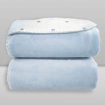 Manta Donna Laço Bebê Dupla Face Poá Manta Donna Laço Bebê Dupla Face Poá