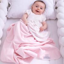 Manta Donna Laço Bebê Dupla Face Poá