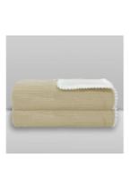 Manta Donna Laço Bebê Gaze Poms Manta Donna Laço Bebê Gaze Poms