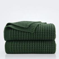Manta Douceur 152x203 cm Soft Chunky Knit Verde Manta Douceur 152x203 cm Soft Chunky Knit Verde