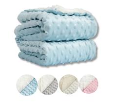 Manta Dupla Carneiro Plush Poá - Ant-alérgica