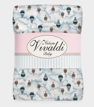 Manta Dupla Face Baby Vivaldi Azul Manta Dupla Face Baby Vivaldi Azul