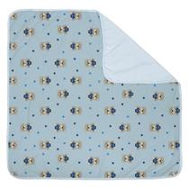 Manta Dupla Face Bublim Malhas - Urso Estrelas Azul 78cm x 78cm Manta Dupla Face Bublim Malhas - Urso Estrelas Azul 78cm x 78cm