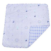 Manta dupla face circus loupiot azul - Loupiot Circus