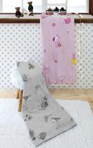 Manta Dyuri Estampada Baby Rosa Jolitex 90 cm x1,10 m