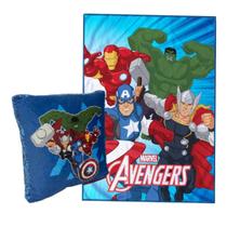 Manta e Almofada Avengers marvel infantil licenciada - Zona Criativa