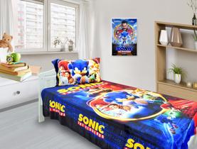 Manta E Fronha Infantil Cobertor Fleece Solteiro 2pç