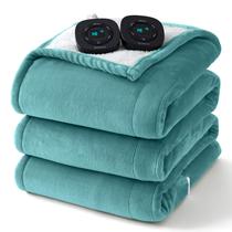 Manta Eléctrica Bedsure Queen Size con Control Dual en Azul Río