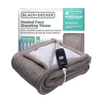 Manta Eléctrica Calefactable BLACK+DECKER de Faux Shearling