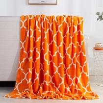 Manta Elegante Comfort de Terciopelo Naranja 50x60"