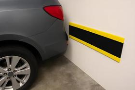 Manta Em Eva Protetor Parede Garagem 1 Metro Preto Amarelo AUTO COLANTE