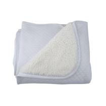 Manta Enxovais Colibri Sherpa Dupla Face Branca - 49345