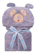 Manta Estampada com Capuz Bordado