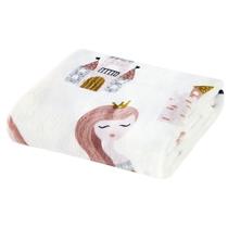 Manta Flannel Estampada Infantil Bouti Kids Solteiro 100% Poliéster - Little Princess