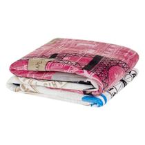 Manta Flannel Microfibra Diverkids Solteiro - Paris - 100% Poliéster Manta Flannel Microfibra Diverkids Solteiro - Paris - 100% Poliéster
