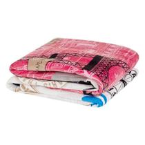 Manta Flannel Microfibra Diverkids Solteiro - Paris Manta Flannel Microfibra Diverkids Solteiro - Paris
