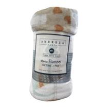 Manta Flannel Solteiro Cachorrinho Andreza Toque Extra Macio