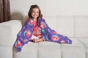 Manta Fleece De Sofá Infantil Oceano Lepper