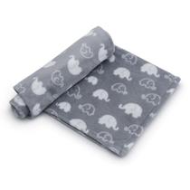 Manta Fofy Cobertor Microfibra Toque Macio 76 X 91cm Elef