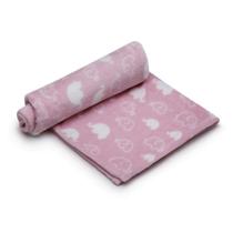 Manta Fofy Cobertor Microfibra Toque Macio 76 x 91cm Elefantinho - Loani